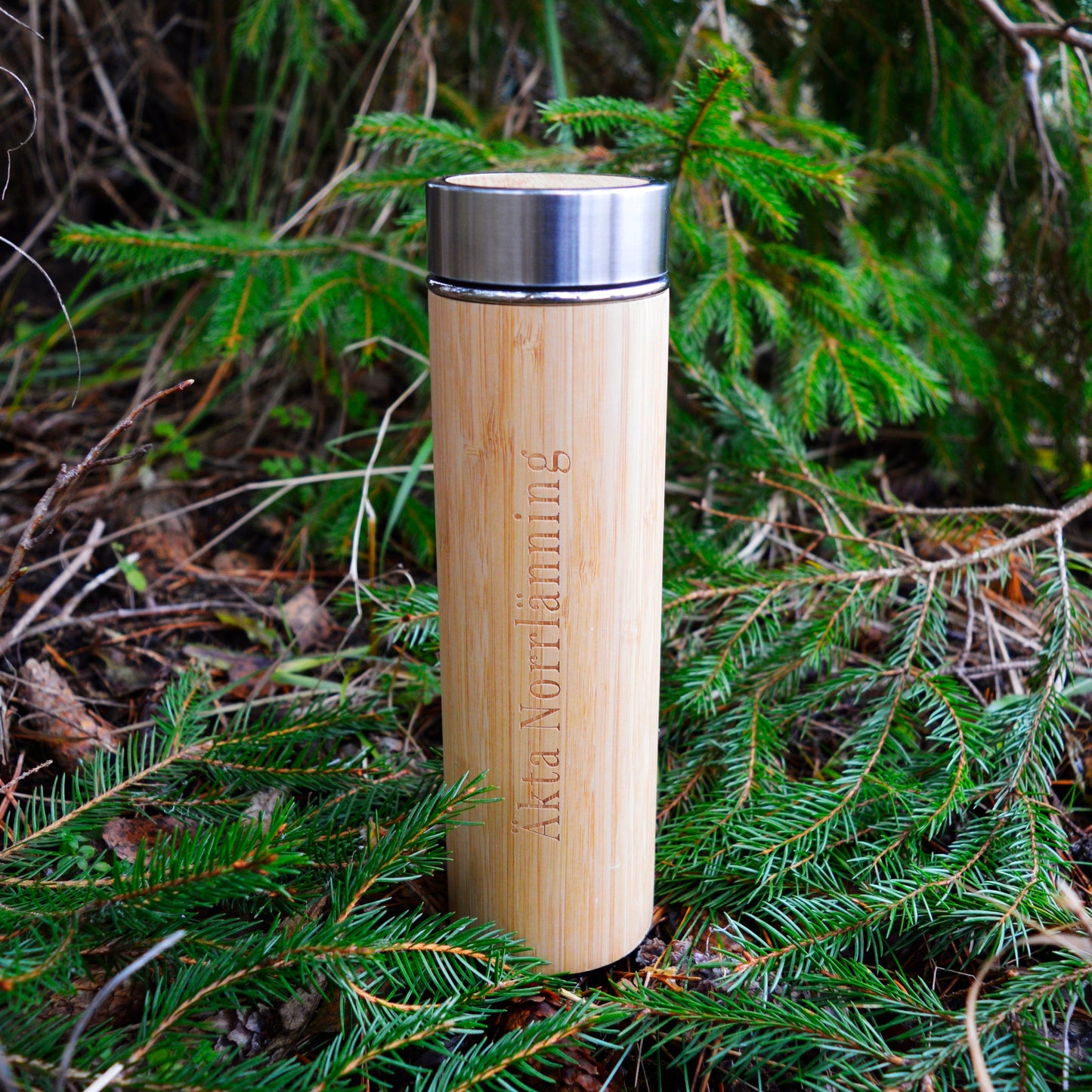 Äkta Norrlänning - Vattenflaska | Termos Trä 500ml