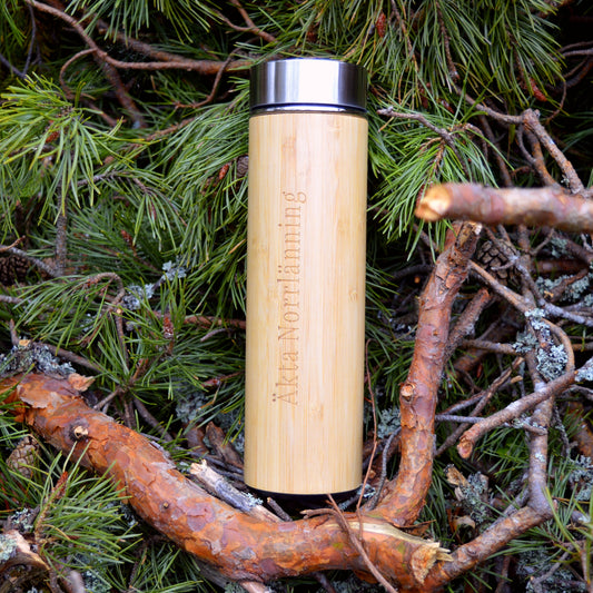 Äkta Norrlänning - Vattenflaska | Termos Trä 500ml