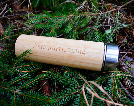 Äkta Norrlänning - Vattenflaska | Termos Trä 500ml