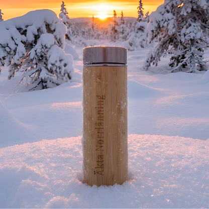 Äkta Norrlänning - Vattenflaska | Termos Trä 500ml