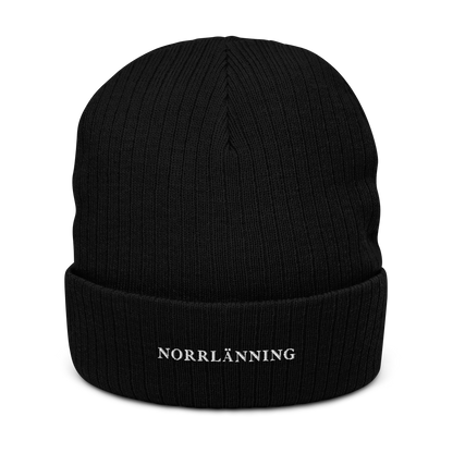 Äkta Norrlänning Huvva Mössa Ribbstickad