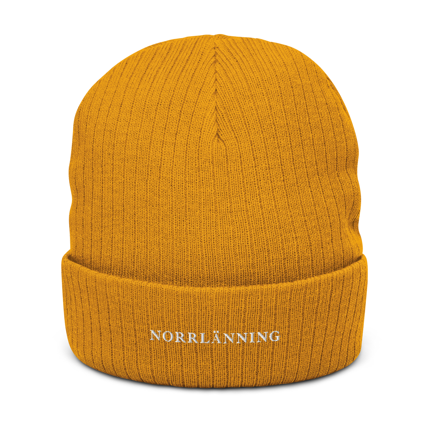 Äkta Norrlänning Huvva Mössa Ribbstickad