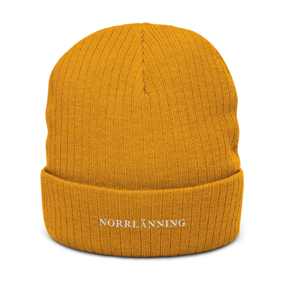 Äkta Norrlänning Huvva Mössa Ribbstickad