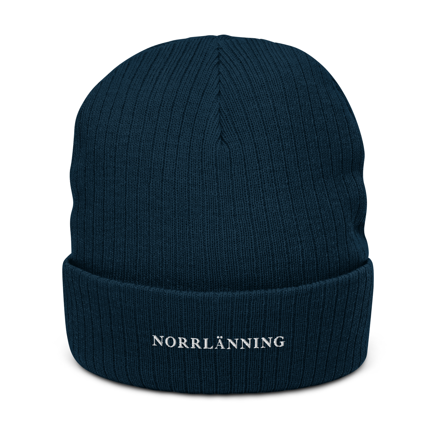 Äkta Norrlänning Huvva Mössa Ribbstickad