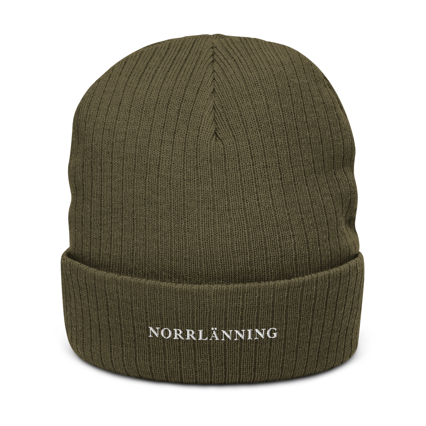 Äkta Norrlänning Huvva Mössa Ribbstickad