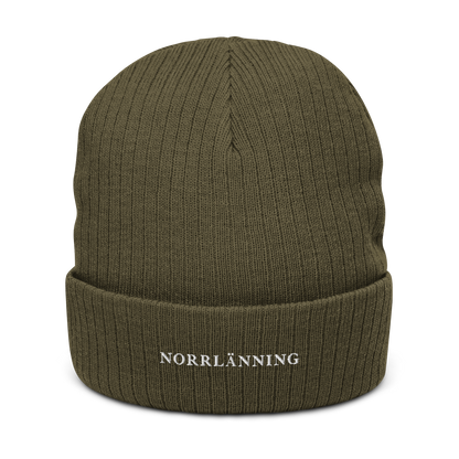 Äkta Norrlänning Huvva Mössa Ribbstickad