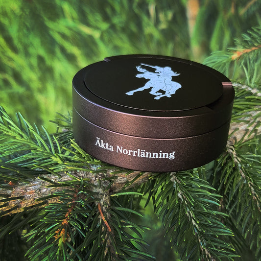 Äkta Norrlänning - Snusdosa Aluminium Metall - Limited Edition